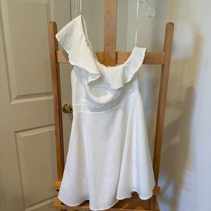 New With Tags Mi Ami Dress from Francesca's Medium One Shoulder White